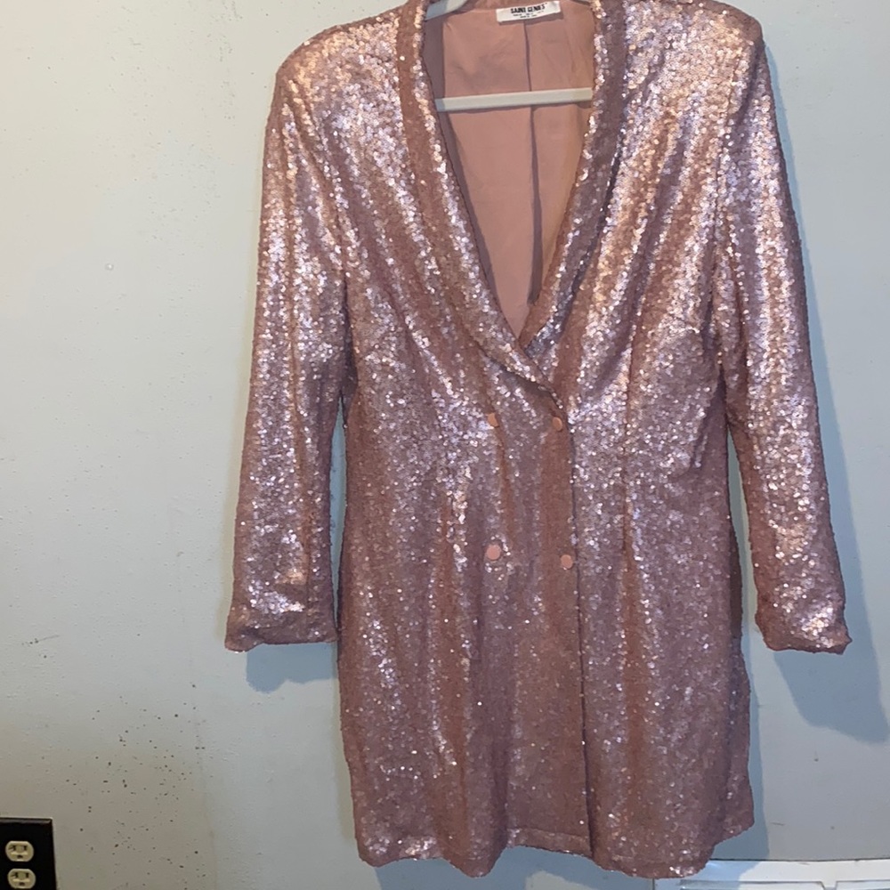 Rose Gold Blazer Dress